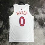 Maillot de Basket #0 Maxey 76ers 22-23 city Imprimé